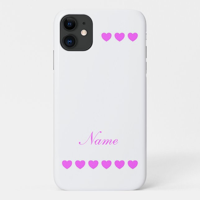 Capa Para iPhone 11 Modelo de Nome Personalizado (Verso)