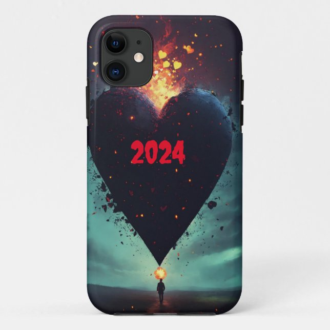 Capa Para iPhone 11 Modern Maven: Homem de 2024 Chic Tee Design (Verso)