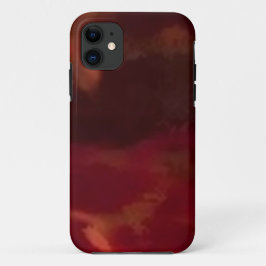 Capa Para iPhone 11 Modern red-burgundy patter_iphone5