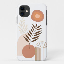 Capa Para iPhone 11 Modern Sunrise Botânico | Vibrações Felizes