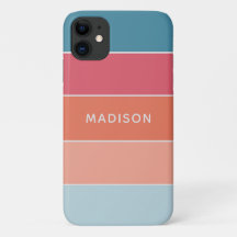 Moderno Colorido Bloco de Cores Nome Personalizado