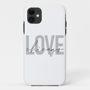 Capa Para iPhone 11 Moderno, legal, simples, mínimo, design Love Chica