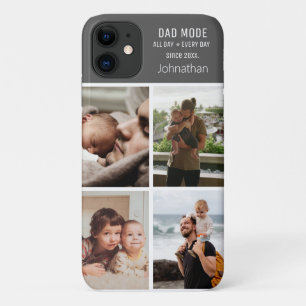 Capa Para iPhone 11 Modo de Pai Personalizar Colagem de Fotos Moderna