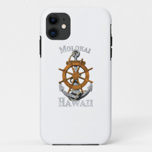 Capa Para iPhone 11 Molokai Hawaii Vacinação - Âncora Náutica Helm Sai