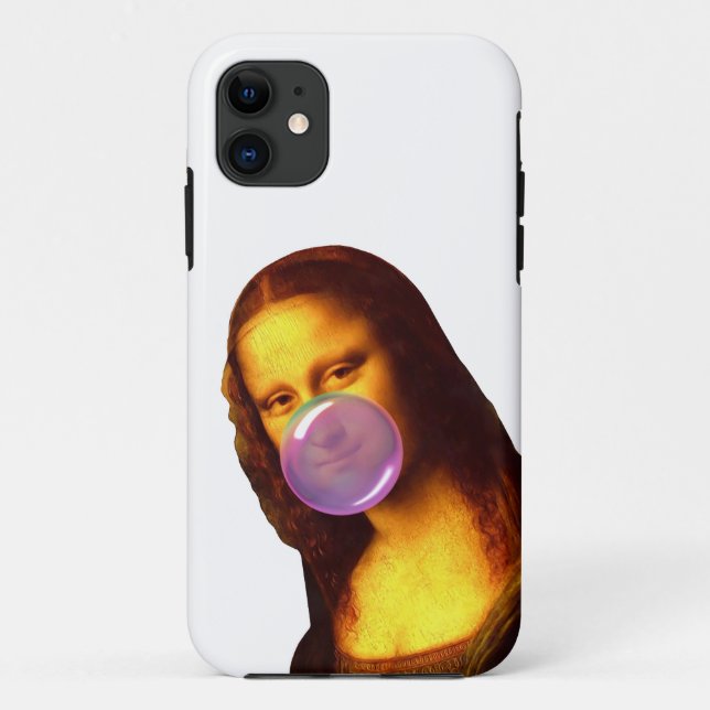Capa Para iPhone 11 Mona Lisa Chiclete (Verso)