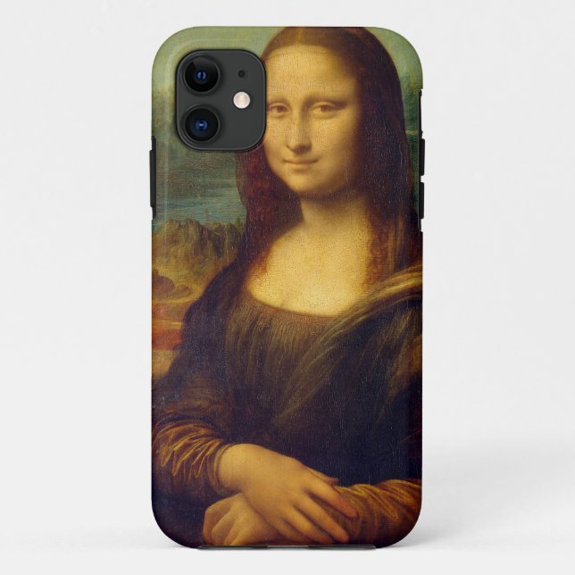 Capa Para iPhone 11 Mona Lisa do Da Vinci (Verso)