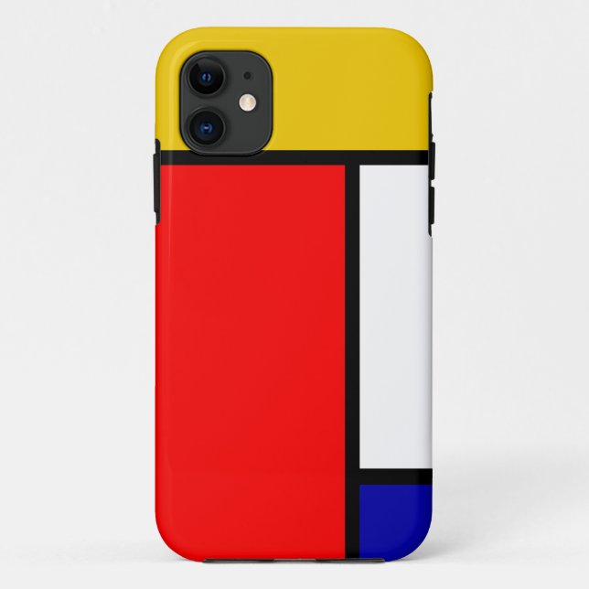 Capa Para iPhone 11 Mondrian 4 (Verso)