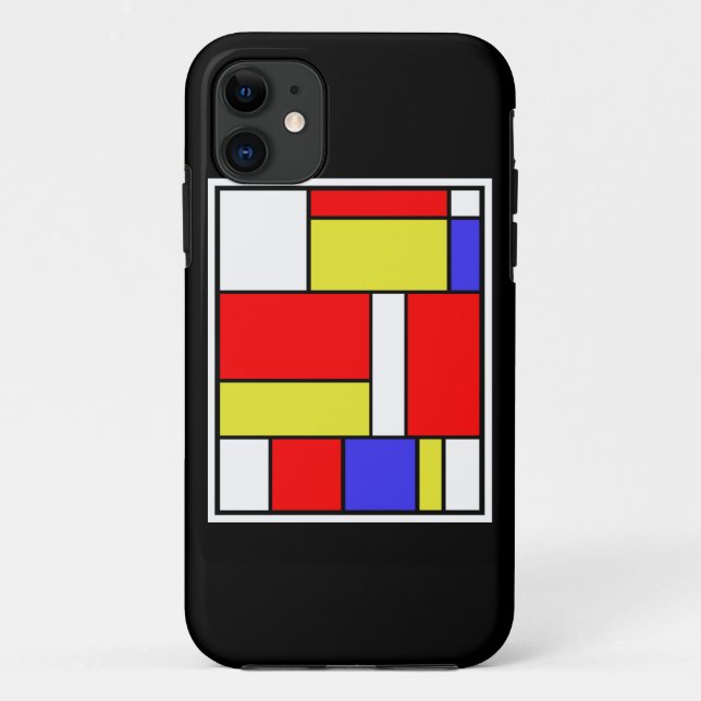 Capa Para iPhone 11 Mondrian #57 (Verso)