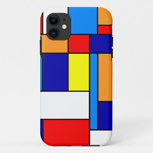 Capa Para iPhone 11 Mondrian #8 (Verso)