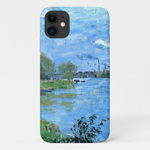 Capa Para iPhone 11 Monet - Os Bancos do Sena em La Grand Jaffe
