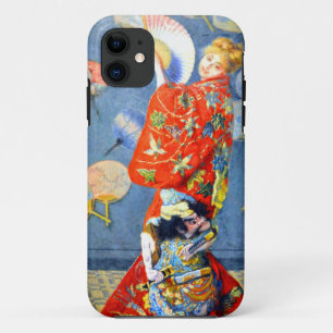 Capa Para iPhone 11 Monet Woman em Figurino Japonês