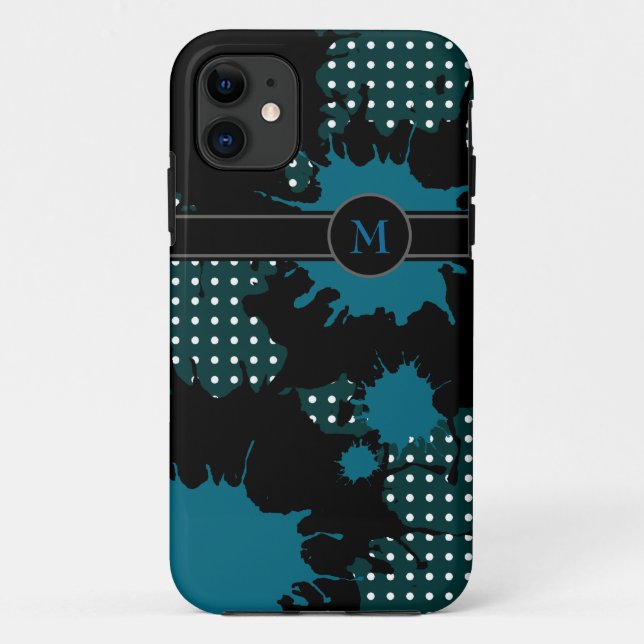 Capa Para iPhone 11 monograma . adicione a sua inicial (Verso)