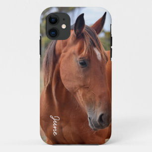 Capa Para iPhone 11 Monograma de Cavalos