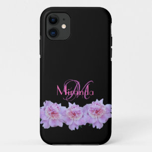 Capa Para iPhone 11 Monograma Púrpura Púrpura Púrpura Típica