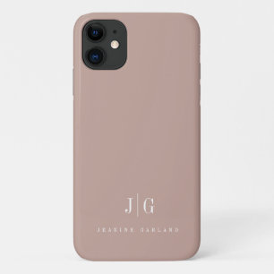 Capa Para iPhone 11 Monograma Simples Profissional Elegante Minimalist