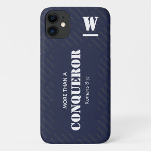 Capa Para iPhone 11 Monograma superior a um cristão conquistador