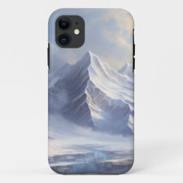 Capa Para iPhone 11 Montanhas majestosas com toque artístico