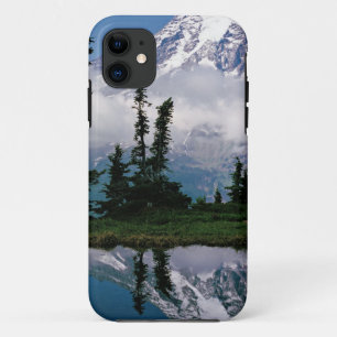 Capa Para iPhone 11 Monte Rainier, relectado numa montanha