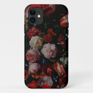 Capa Para iPhone 11 Moody Florals Flor Noite Buquê Gótico