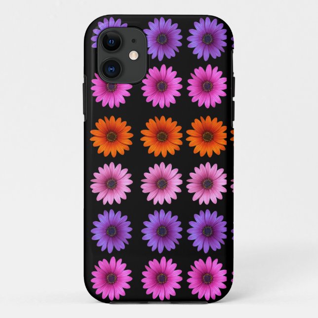 Capa Para iPhone 11 Moody Modern Winter Botanic Christmas Black (Verso)