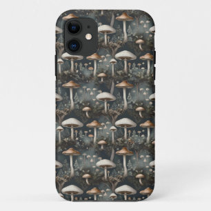 Capa Para iPhone 11 Moody Mushroom Forest
