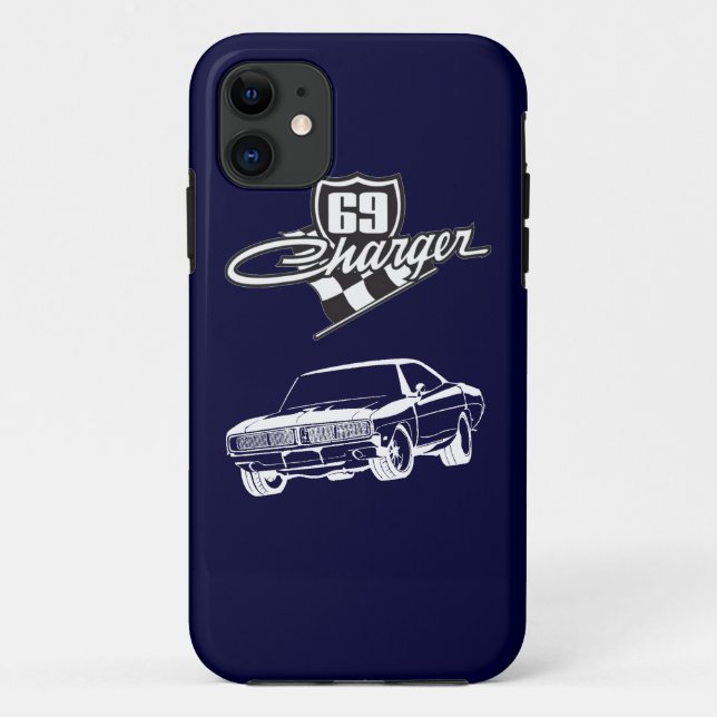 Capa Para iPhone 11 Mopar - 1969 Dodge Charger Iphone Case (Verso)