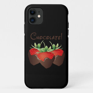 Capa Para iPhone 11 Morango do chocolate