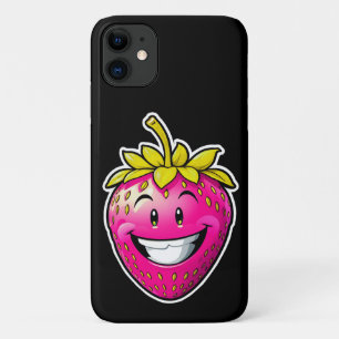 Capa Para iPhone 11 Morango Rosa