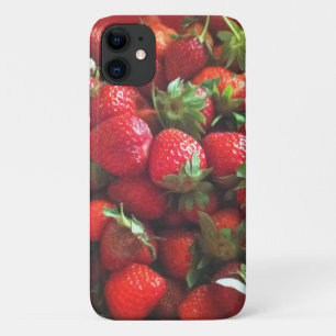 Capa Para iPhone 11 Morangos, bagas vermelhas, fruta vermelha