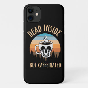 Capa Para iPhone 11 Morto por dentro, mas cafeinado