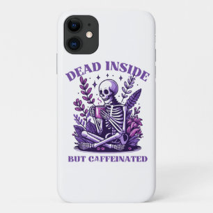 Capa Para iPhone 11 Morto por Dentro, mas Cafeinado