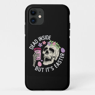 Capa Para iPhone 11 Morto por Dentro Mas É Crânio de Ovos de Café da P