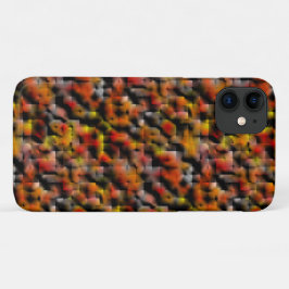 Capa Para iPhone 11 Mosaico com mistura de manchas de gradiente vermel