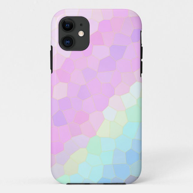 Capa Para iPhone 11 Mosaico Pastel (Verso)