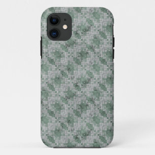 Capa Para iPhone 11 Mosaico Verde Grunge