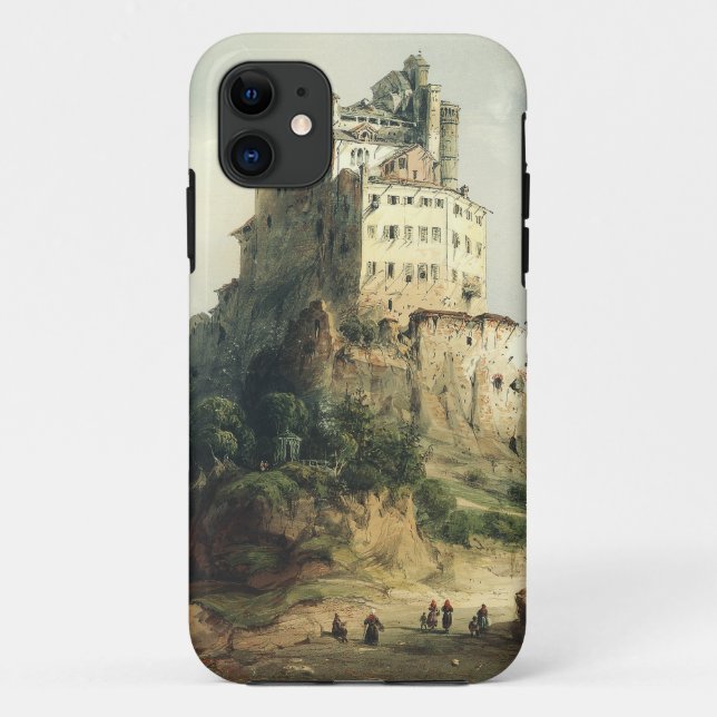 Capa Para iPhone 11 Mosteiro Sacra di San Michele Arte Alpina (Verso)