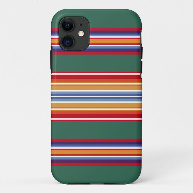 Capa Para iPhone 11 motifs têxteis tradicionais indígenas da américa (Verso)