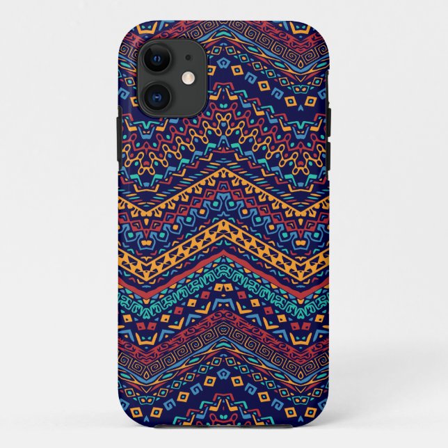 Capa Para iPhone 11 Motivos Étnicos (Verso)