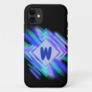 Capa Para iPhone 11 Mudar os Diamantes Azul Moles do Aqua