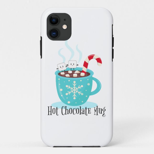 Capa Para iPhone 11 Mug de chocolate quente (Verso)