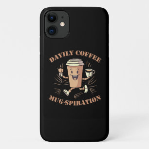 Capa Para iPhone 11 Mugspiração diária do café