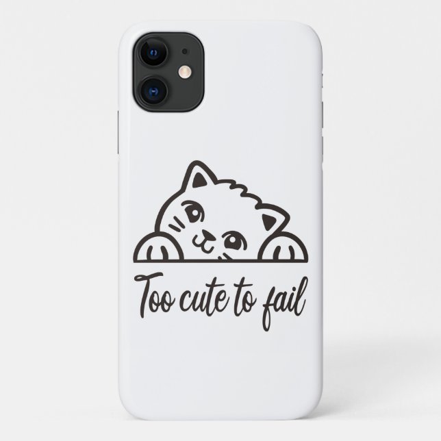 Capa Para iPhone 11 Muito fofo para falhar (Verso)