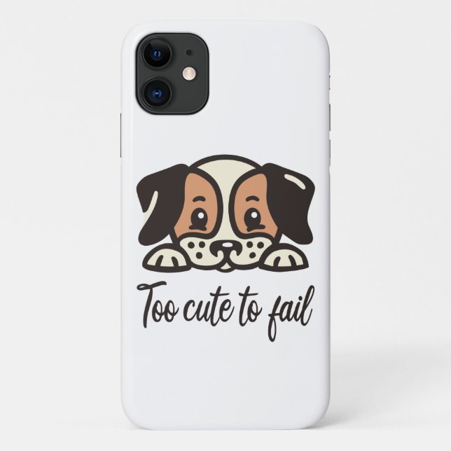 Capa Para iPhone 11 Muito fofo para falhar (Verso)