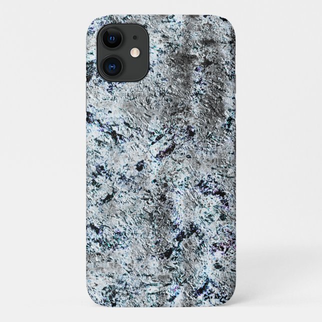 Capa Para iPhone 11 Muito rústico fungo prateado sujo de (Verso)