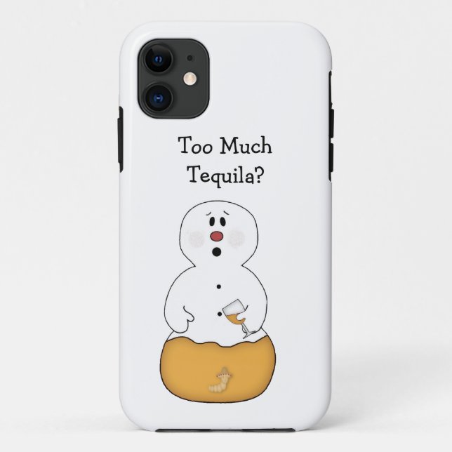 Capa Para iPhone 11 Muito Snowman De Tequila (Verso)