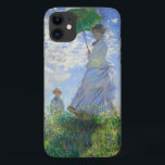 Capa Para iPhone 11 Mulher com Parasol, Madame Monet e seu filho<br><div class="desc">Mulher com Parasol,  Madame Monet e seu filho por Claude Monet Vintage Capa de telefone de Arte Bela</div>
