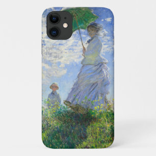 Capa Para iPhone 11 Mulher com Parasol, Madame Monet e seu filho
