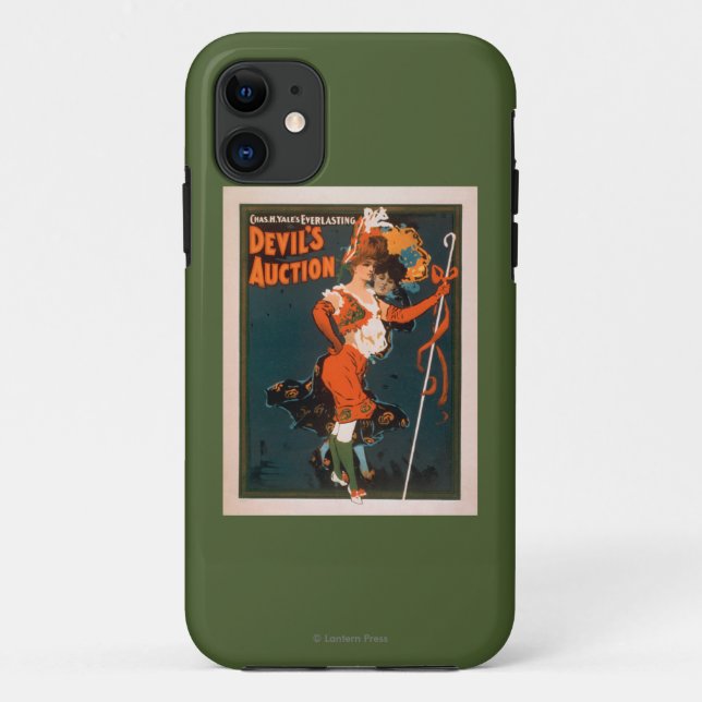 Capa Para iPhone 11 Mulher do leilão do diabo no teatro 2 do traje (Verso)