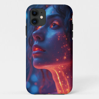 Capa Para iPhone 11 Mulher em chamas
