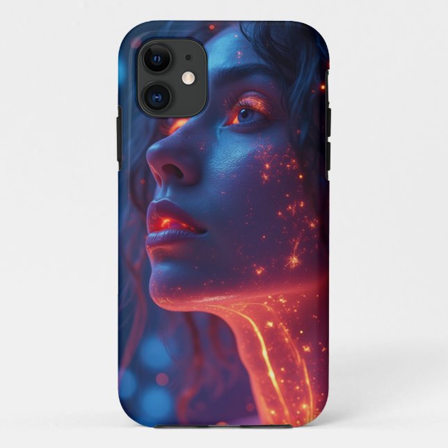 Capa Para iPhone 11 Mulher em chamas (Verso)